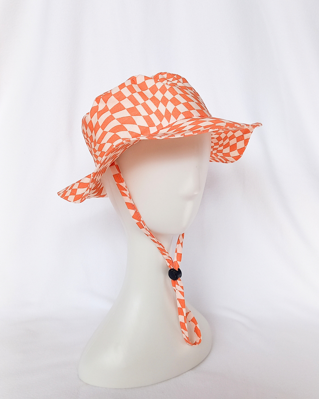 Checkered wave sunhat