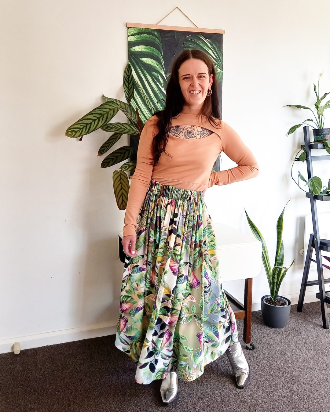 Pillar skirt in Jungle