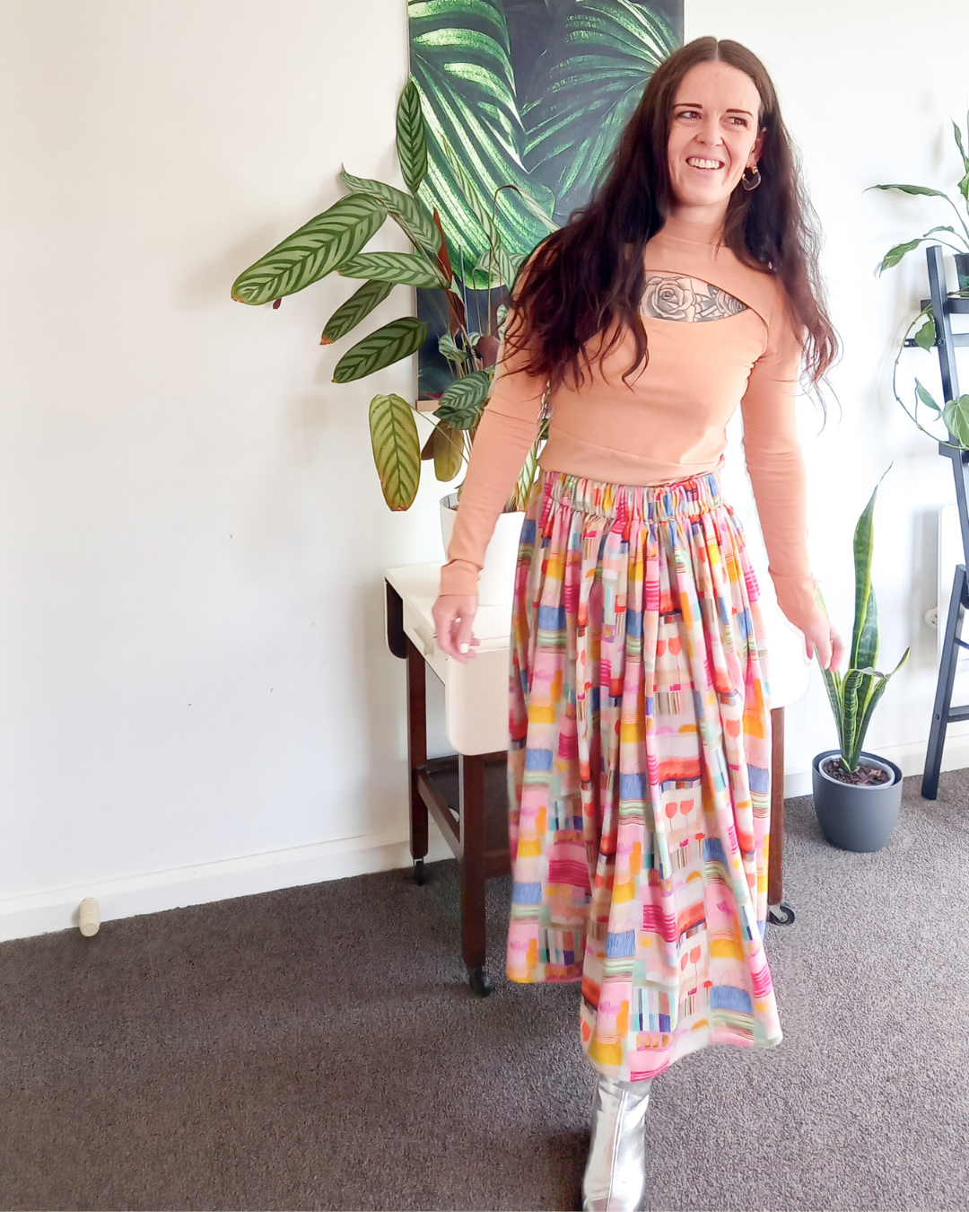 Pillar skirt in Tulip