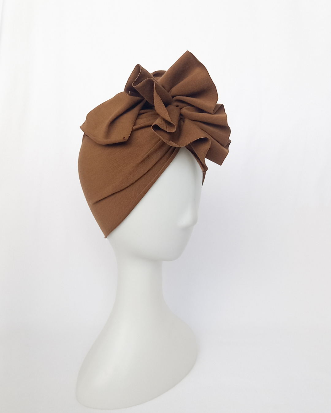 Fawn merino turban