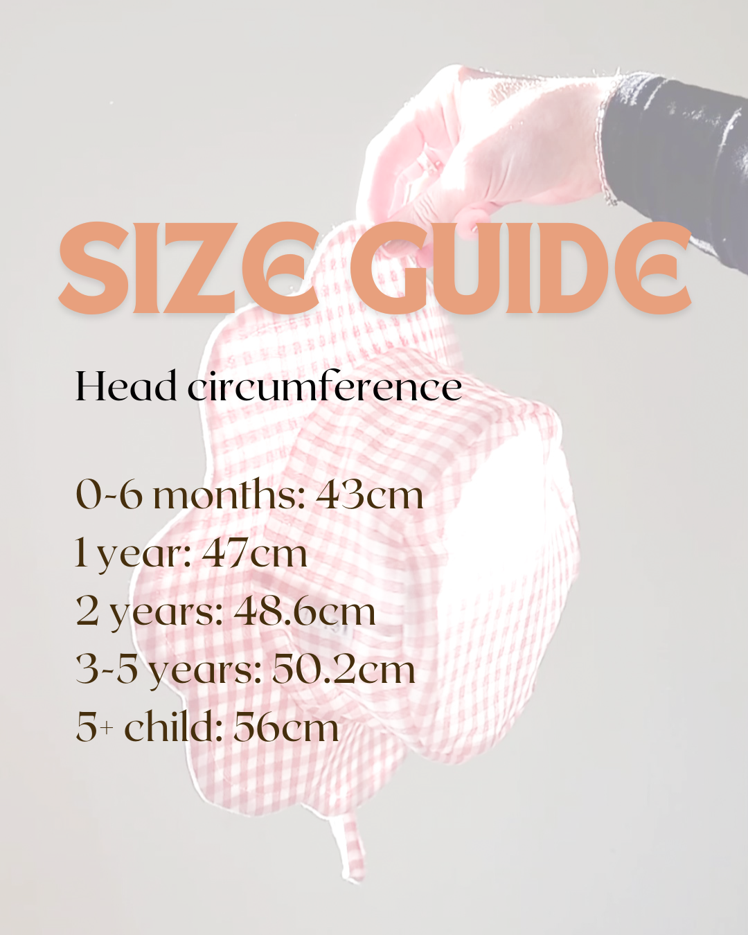 Rose gingham sunhat