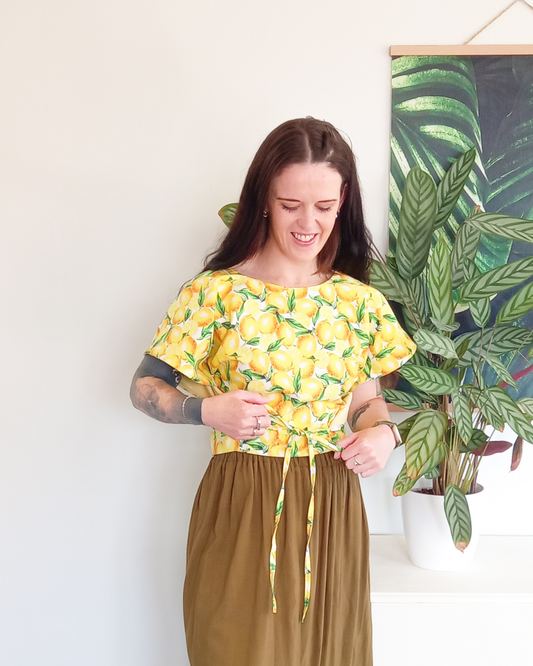 Charlie top in Lemon