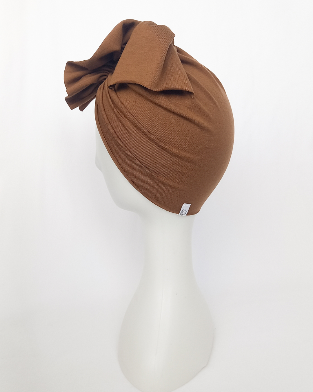 Fawn merino turban