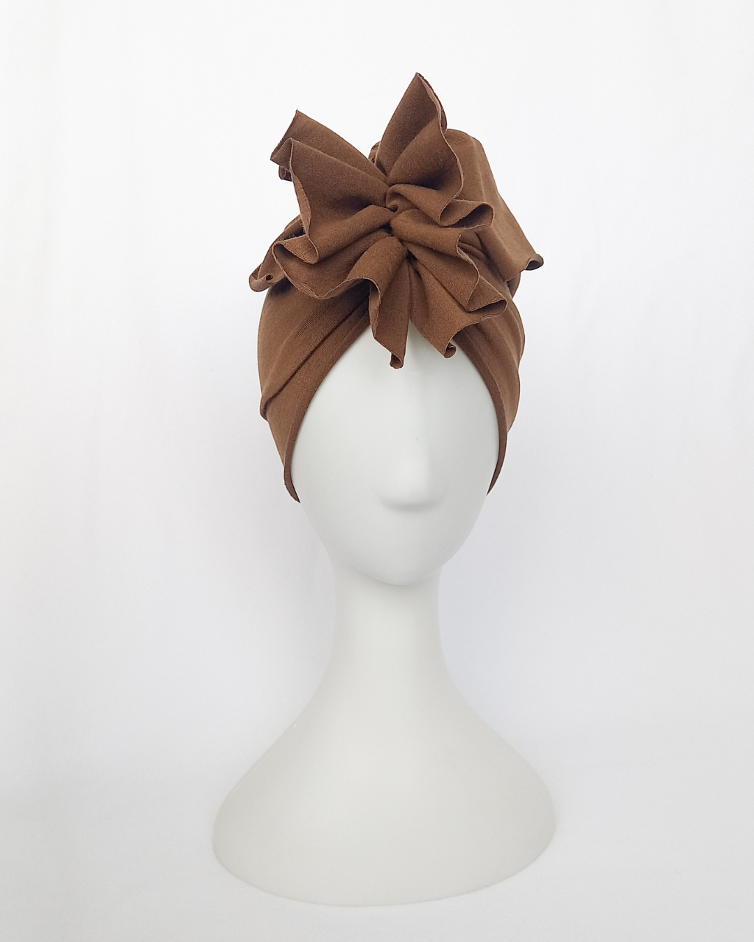 Fawn merino turban