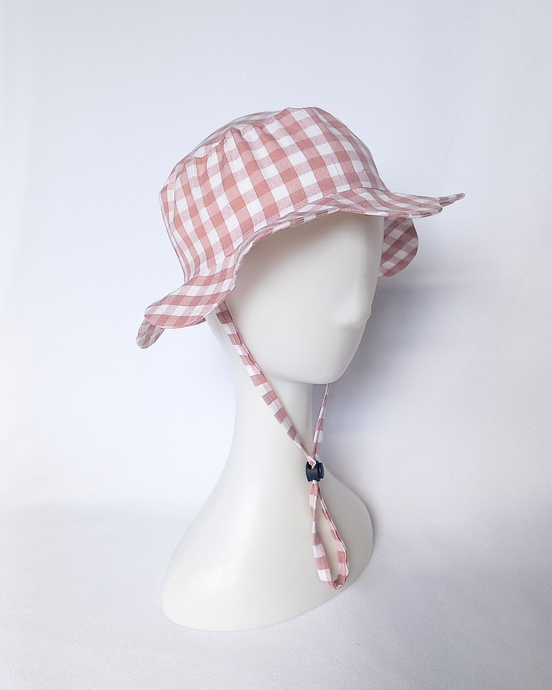 Rose gingham sunhat