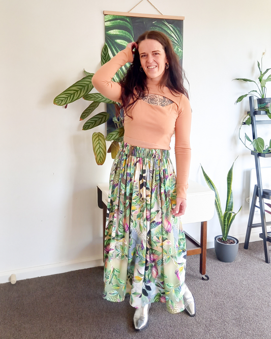 Pillar skirt in Jungle