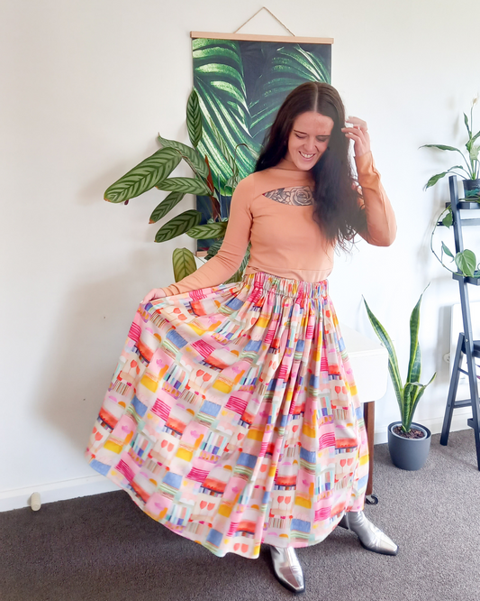 Pillar skirt in Tulip